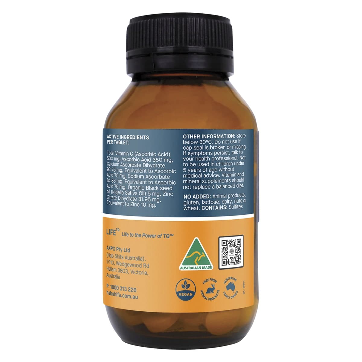 Thumbnail Hab Shifa Immune Q Organic Black Seed 120 Chewable Tablets