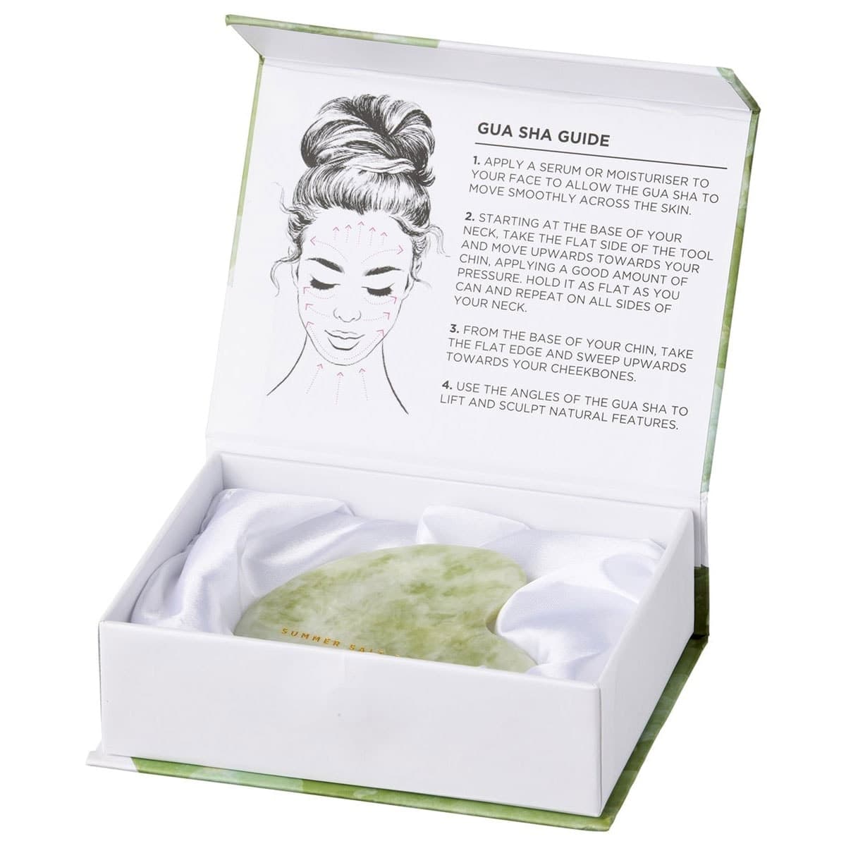 Thumbnail SUMMER SALT BODY Crystal Gua Sha Green Jade 1 Pack