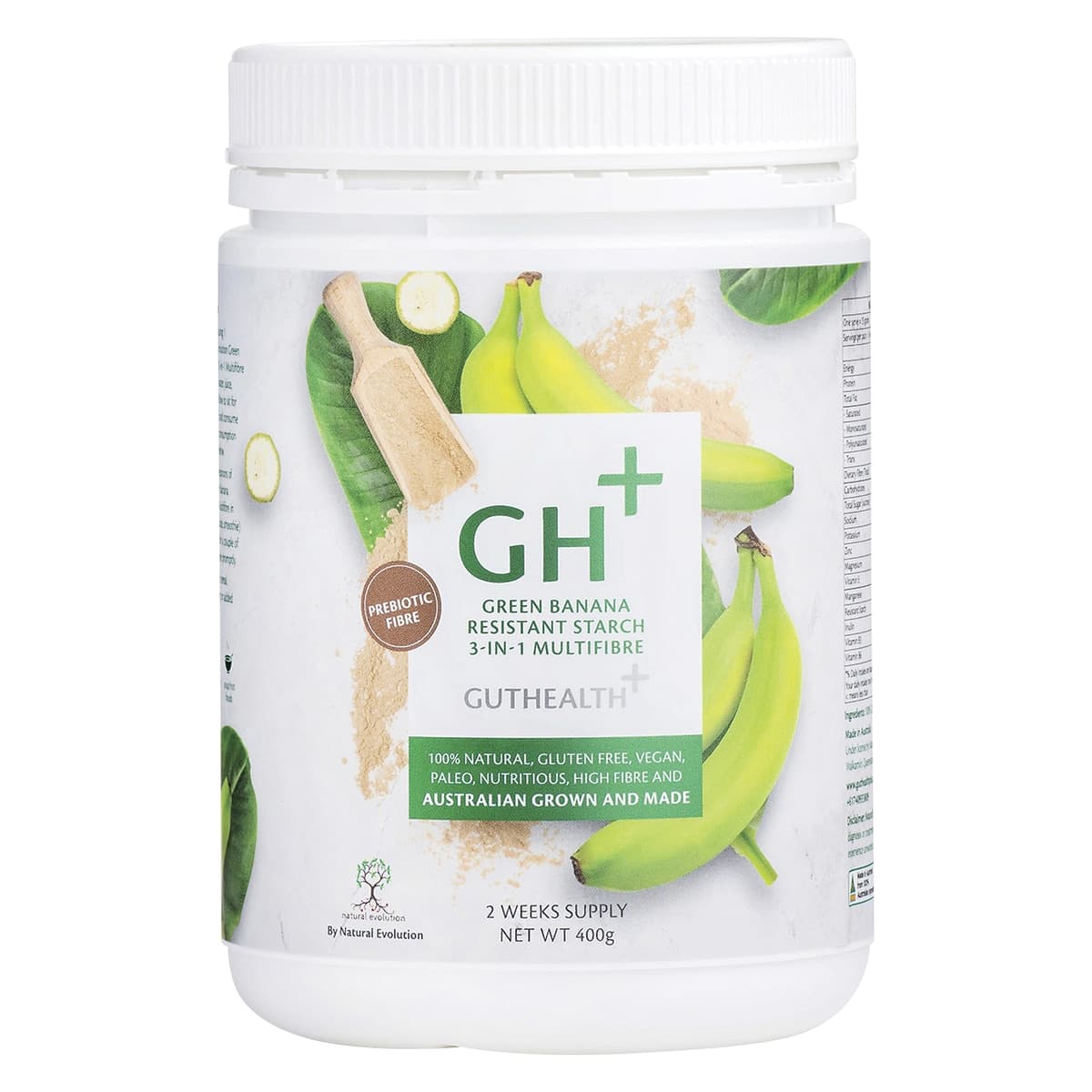 Thumbnail Natural Evolution GH+ Green Banana Resistant Starch 3-in-1 Multifibre 400g