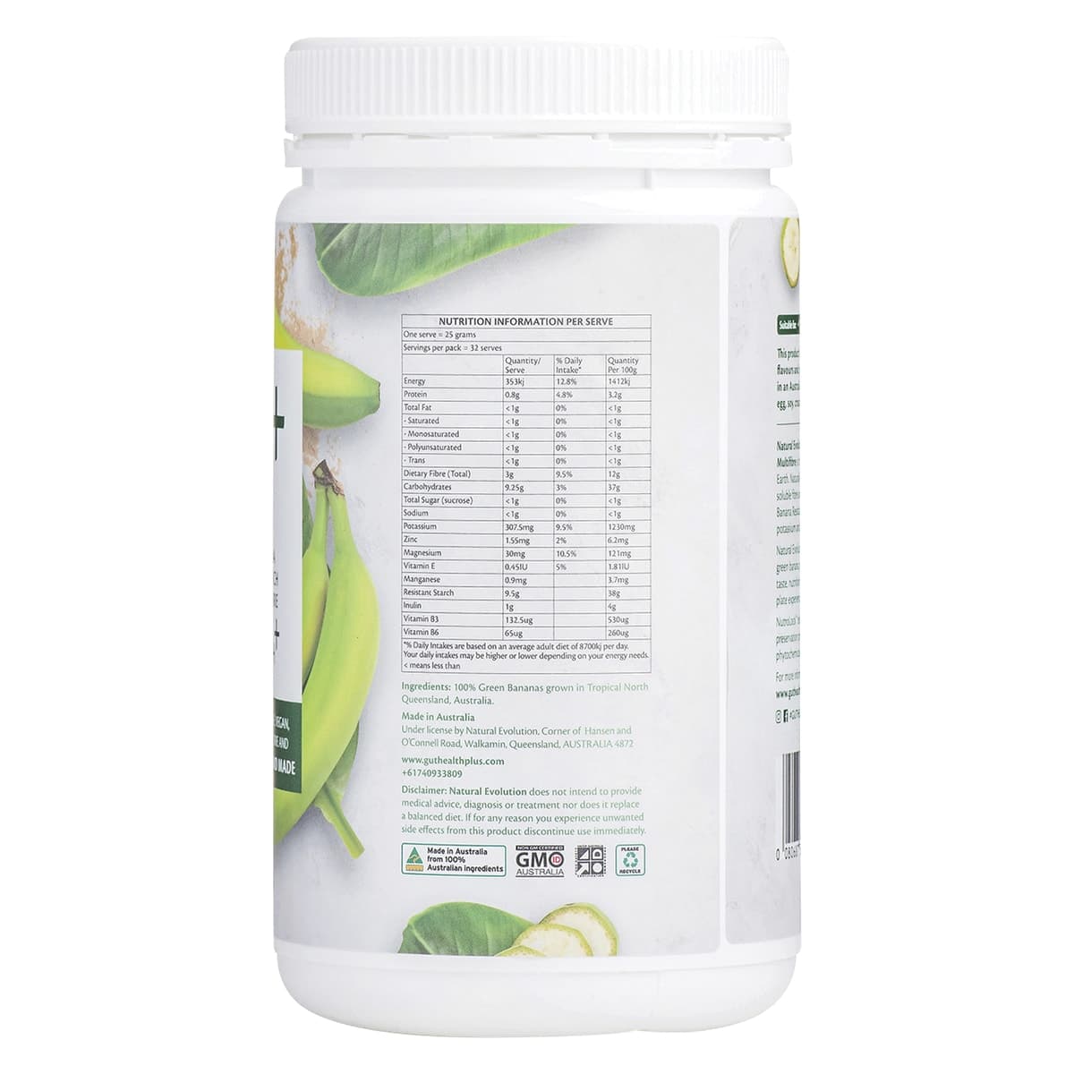 Thumbnail Natural Evolution GH+ Green Banana Resistant Starch 3-in-1 Multifibre 800g
