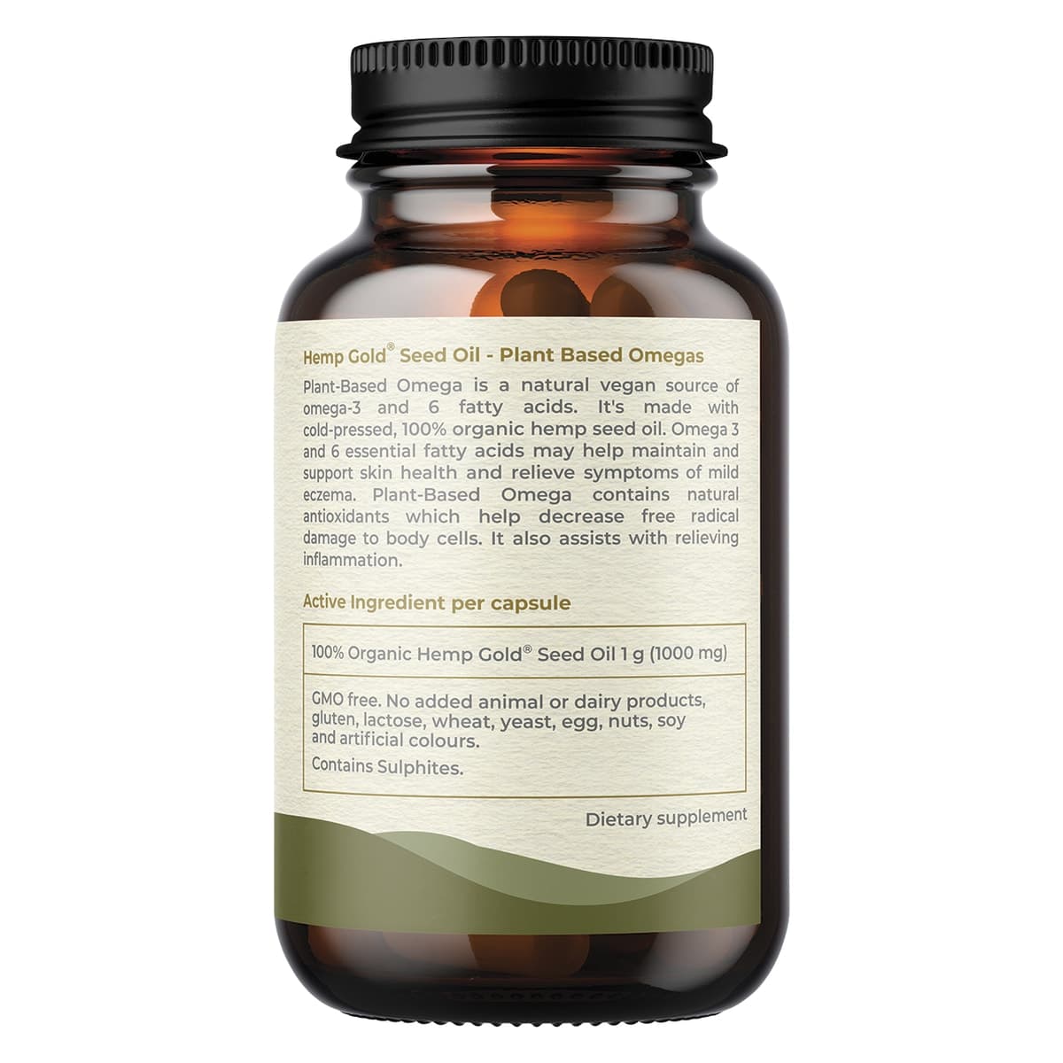 Thumbnail Hemp Foods Australia Plant-Based Omega with Hemp Gold Seed Oil 60 Capsules