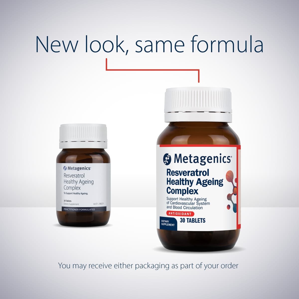 Thumbnail Metagenics Resveratrol Healthy Ageing Complex 30 Tablets