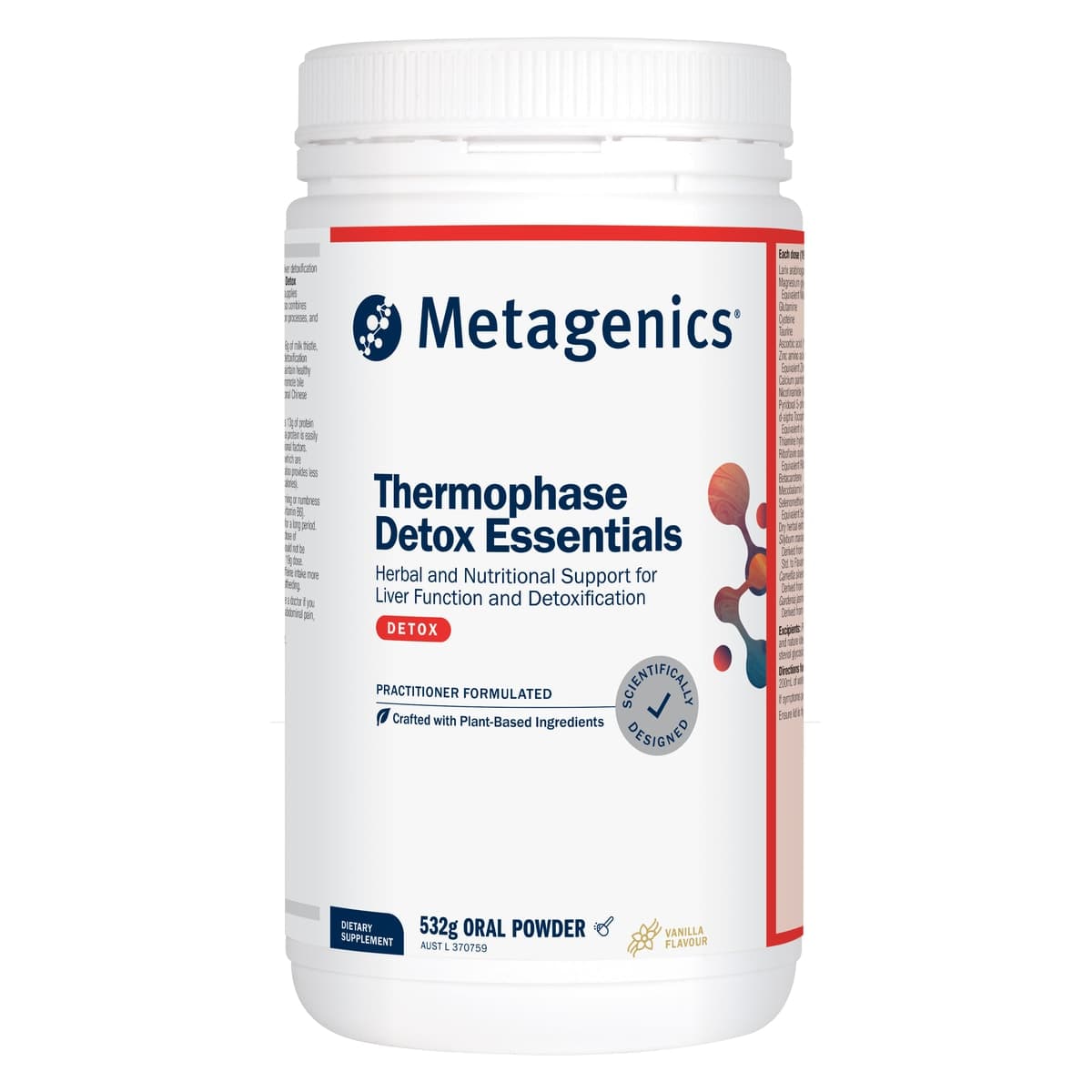 Thumbnail Metagenics Thermophase Detox Essentials Powder 532g