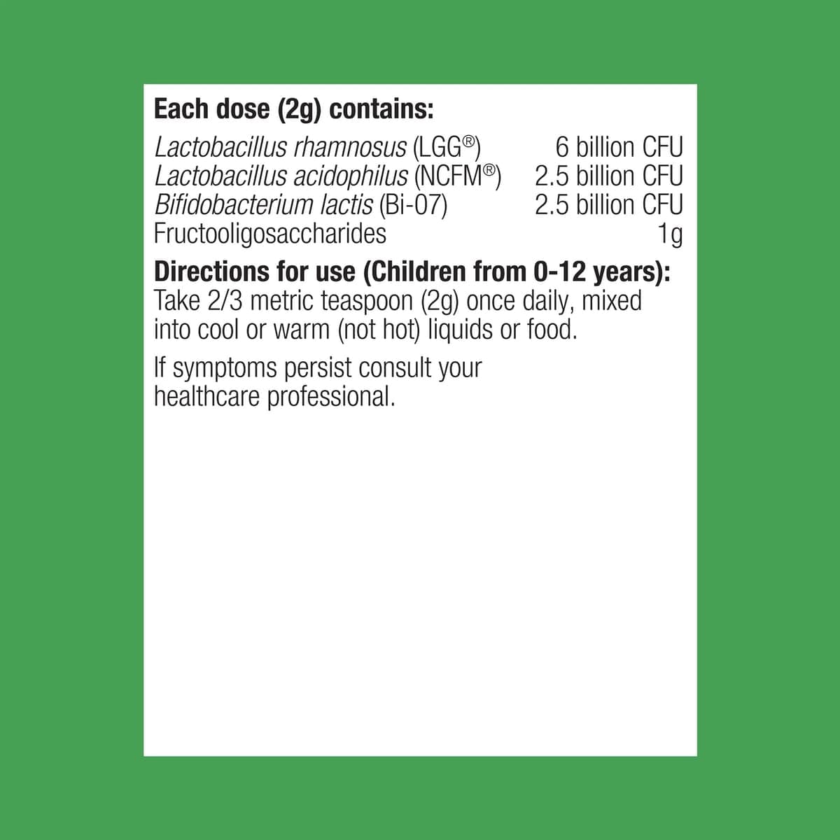 Thumbnail Metagenics UltraFlora Kids Care Probiotic Powder 50g