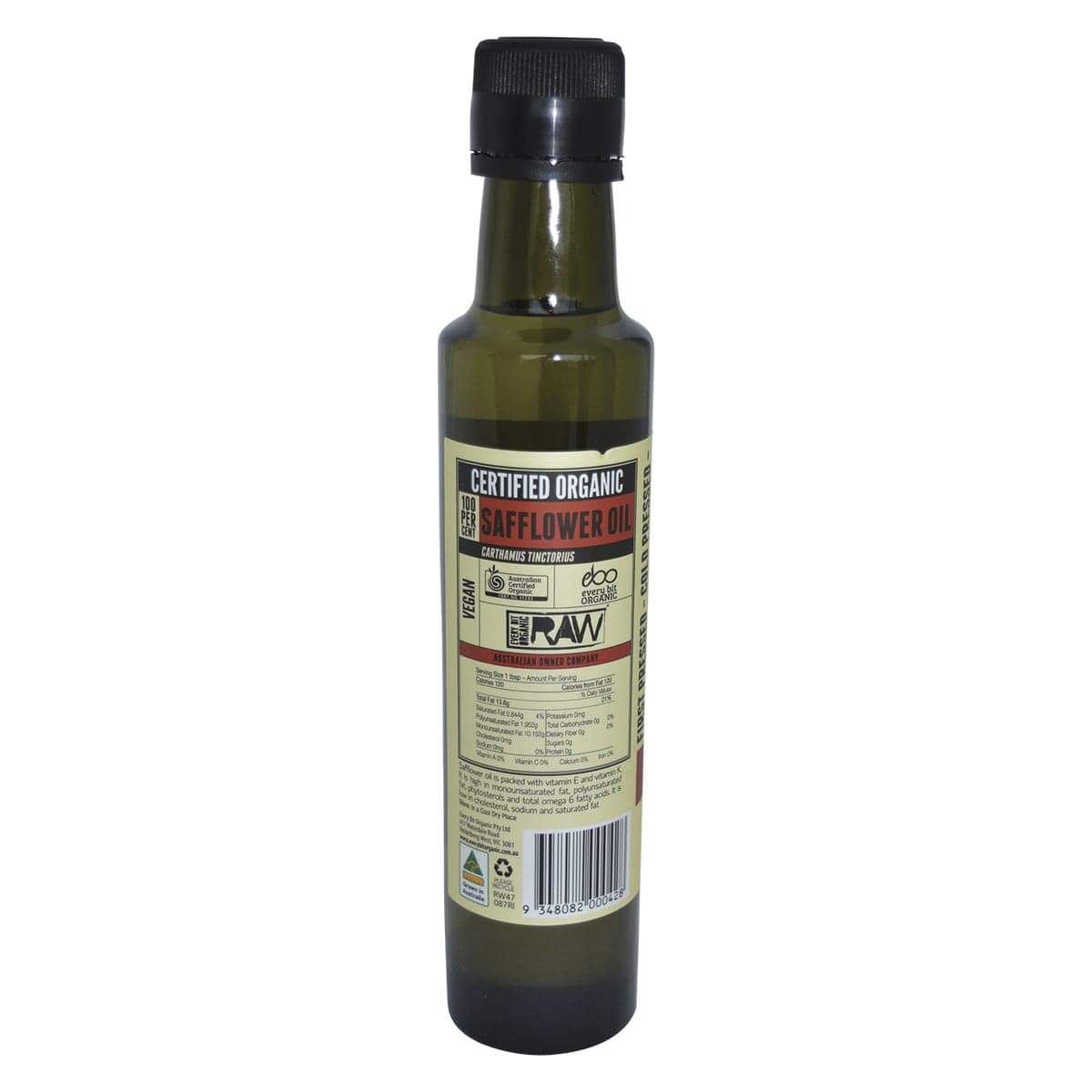 Thumbnail Every Bit Organic Raw Safflower Oil Cold Pressed - Unrefined 250ml