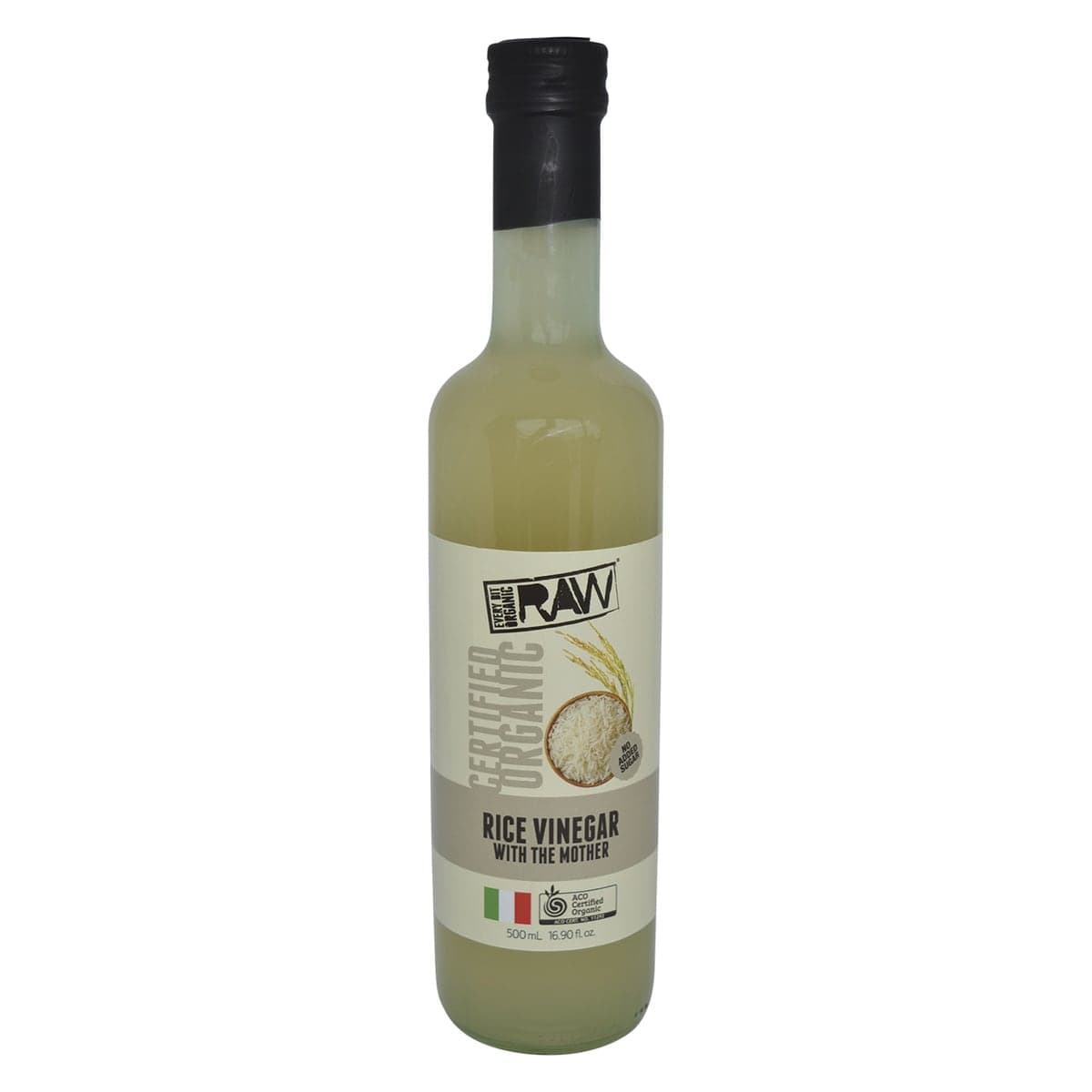 Every Bit Organic Raw Rice Wine Vinegar With The Mother 500ml
