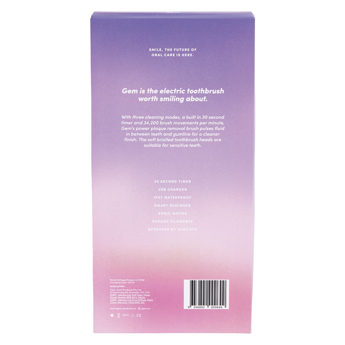 Thumbnail Gem Electric Toothbrush Rose