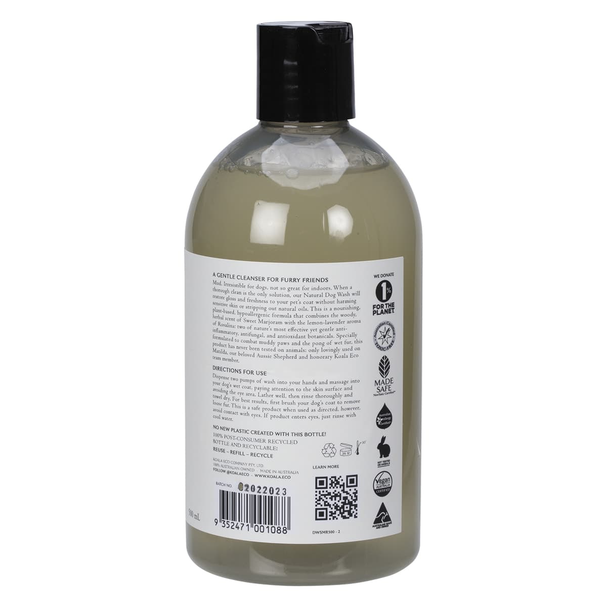 Thumbnail Koala Eco Natural Dog Wash Sweet Marjoram & Rosalina Essential Oil 500ml
