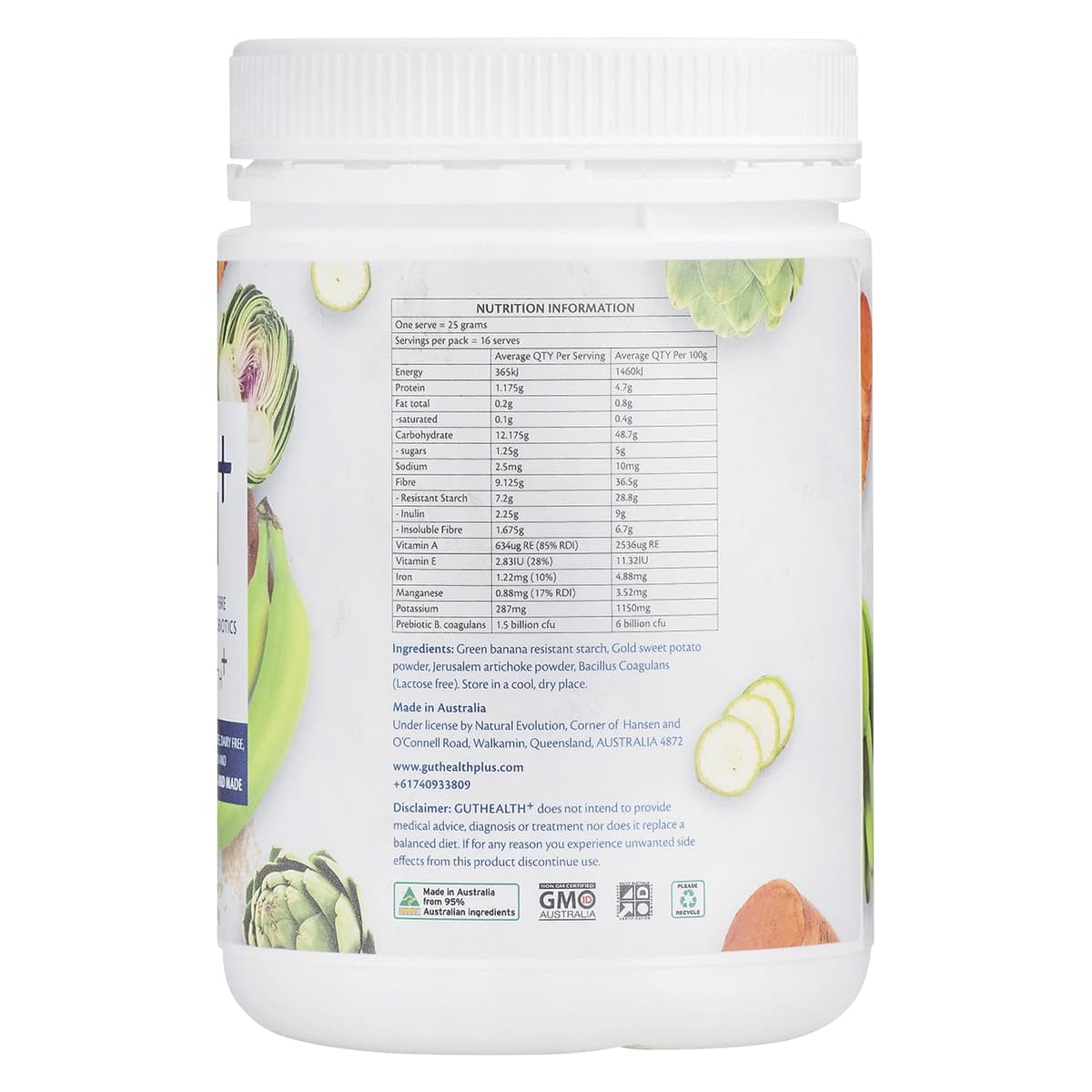 Thumbnail Natural Evolution GH+ 3-In-1 Multifibre Prebiotics + Probiotics 400g