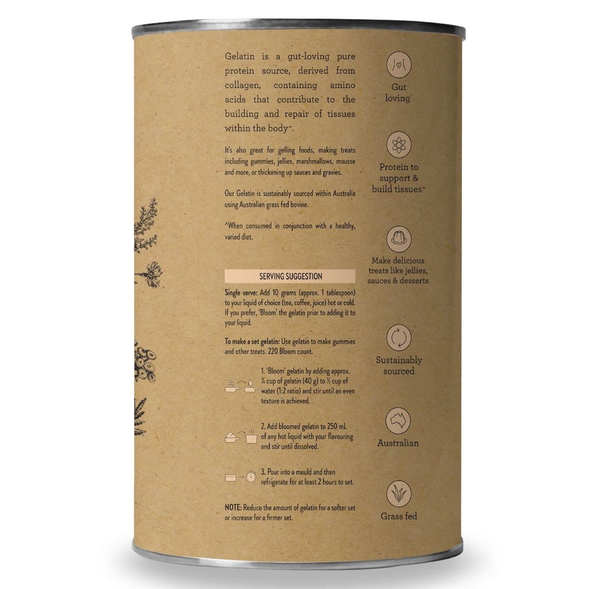 Thumbnail Nutra Naturals Australian Gelatin Powder Unflavoured 500g