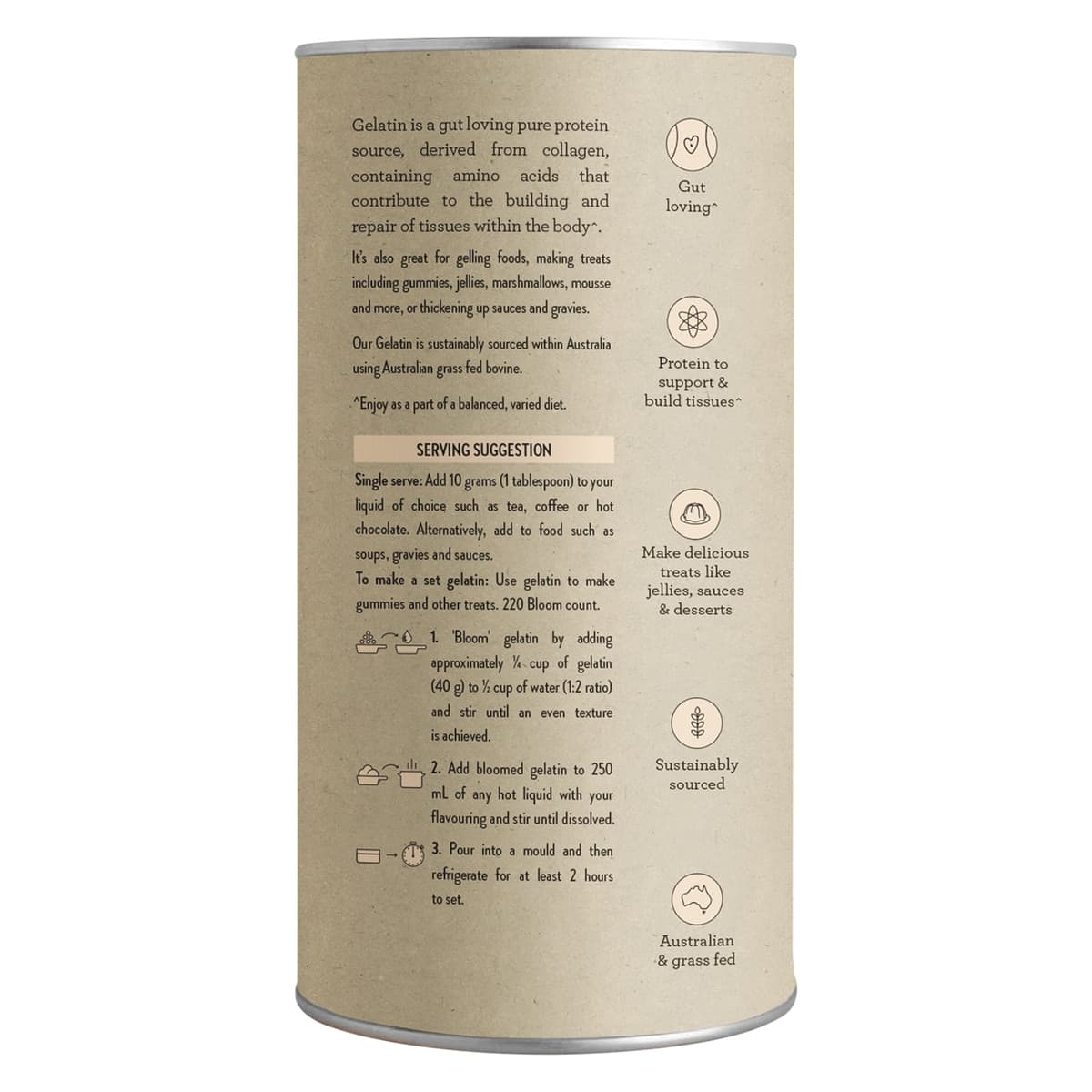 Thumbnail Nutra Naturals Australian Gelatin Powder Unflavoured 500g