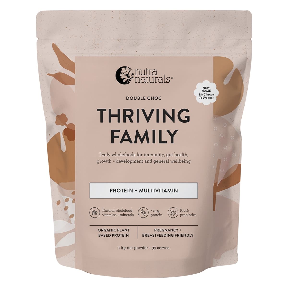 Thumbnail Nutra Naturals Thriving Family Protein Double Choc 1kg