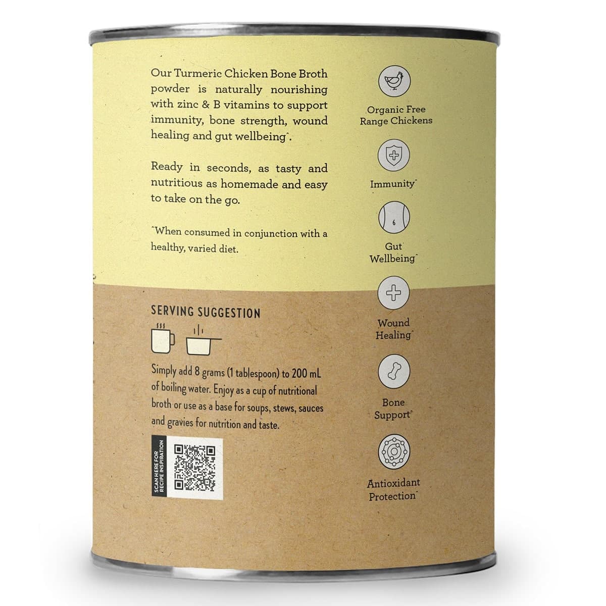 Thumbnail Nutra Naturals Chicken Bone Broth Powder Turmeric 125g