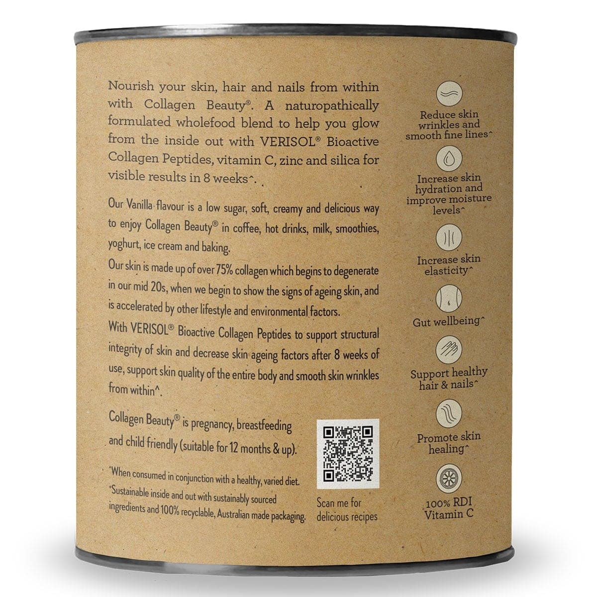Thumbnail Nutra Naturals Collagen Beauty Vanilla 225g