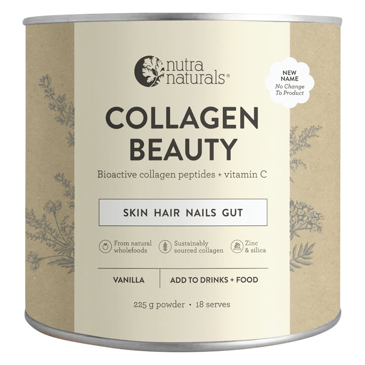 Thumbnail Nutra Naturals Collagen Beauty Vanilla 225g