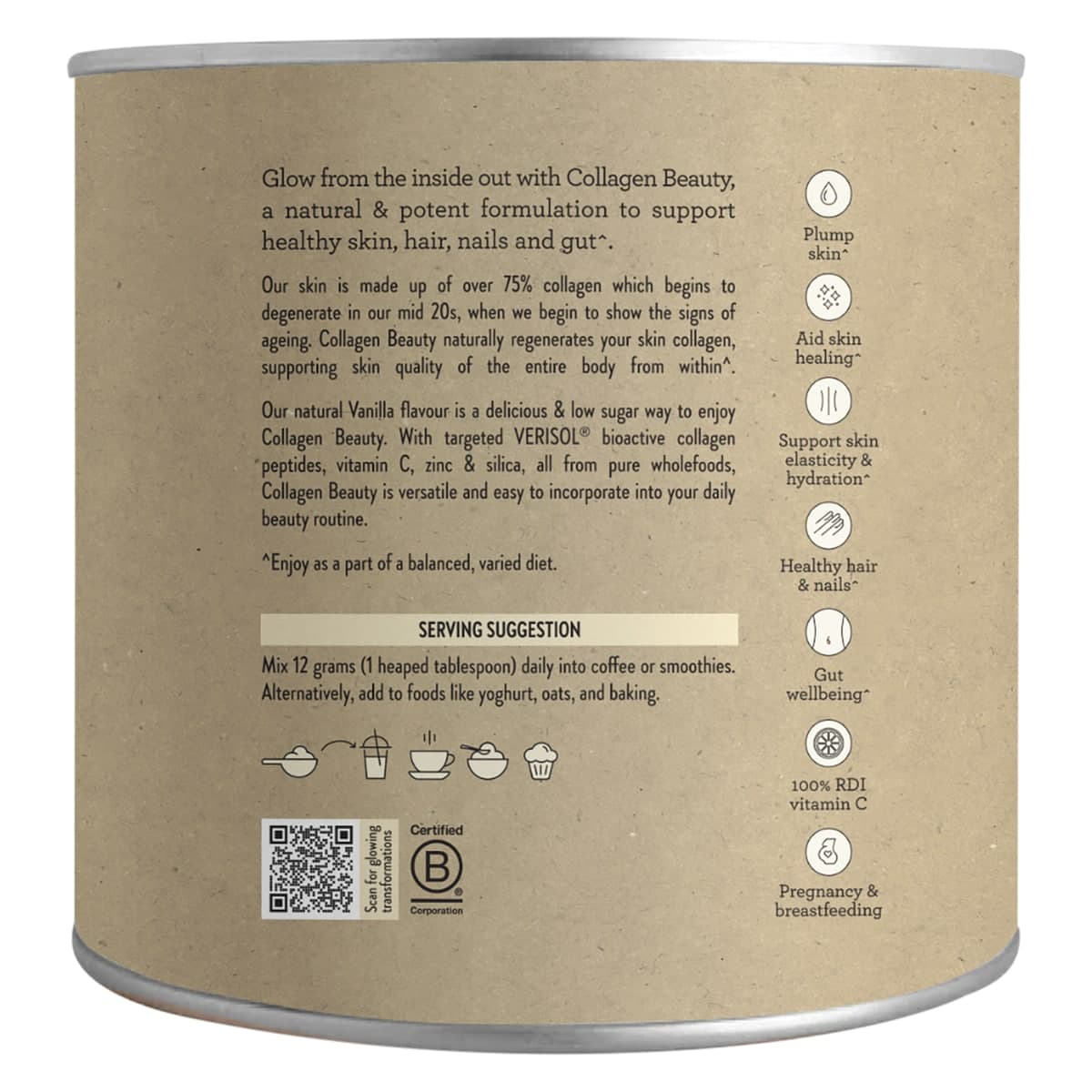 Thumbnail Nutra Naturals Collagen Beauty Vanilla 225g