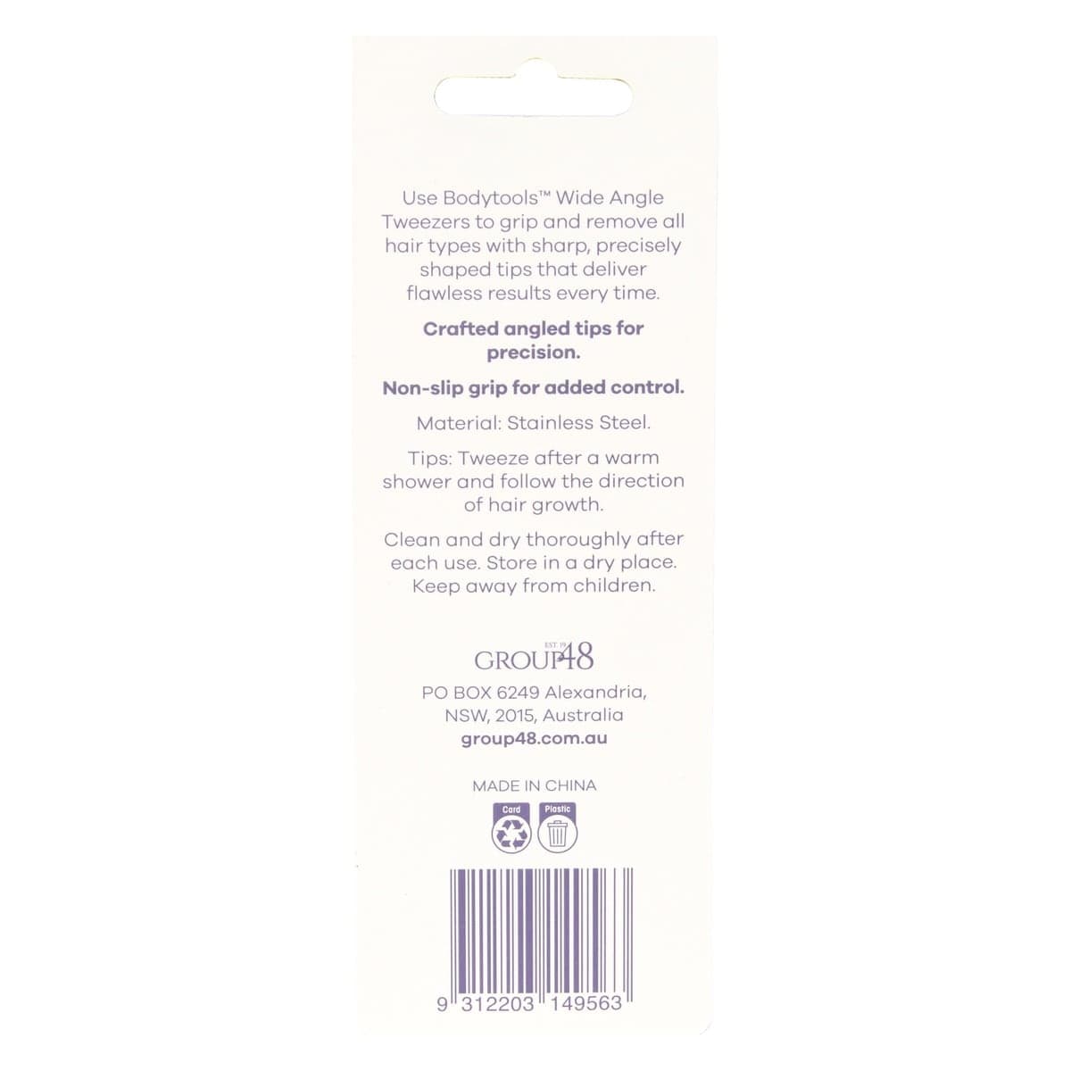 Thumbnail Bodytools Wide Angle Tweezers Gold Tipped 1 Pack