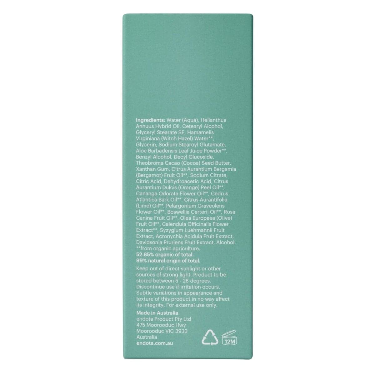 Thumbnail Endota Organics Moisture Restore Cleansing Milk 100ml