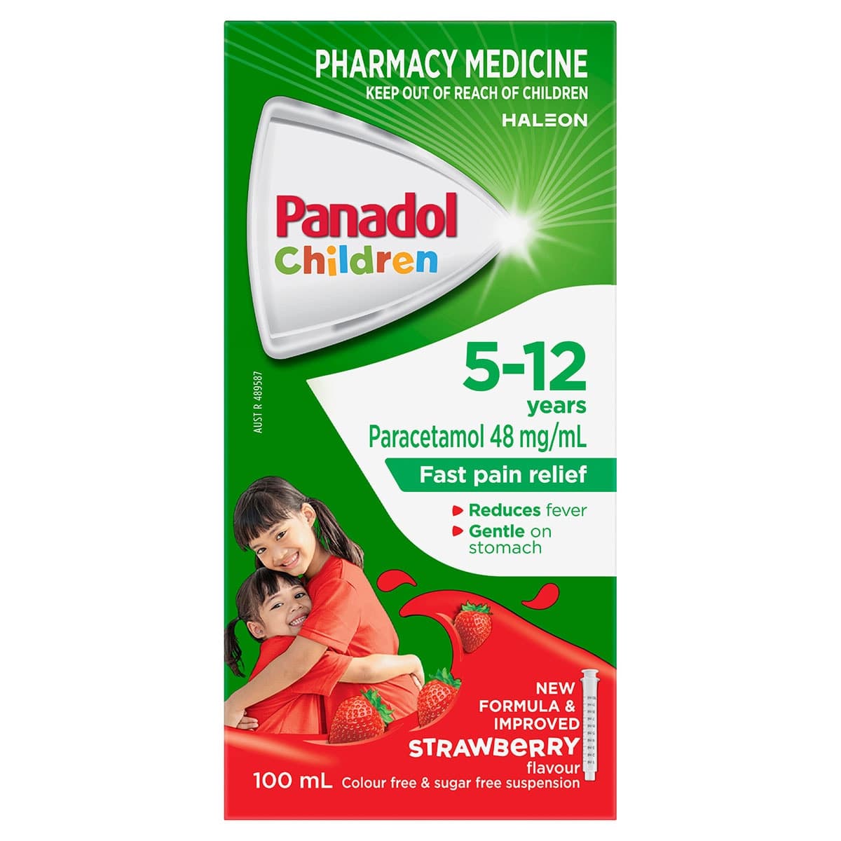 Thumbnail Panadol Children Suspension 5-12 Years Colour & Sugar Free Strawberry 100ml