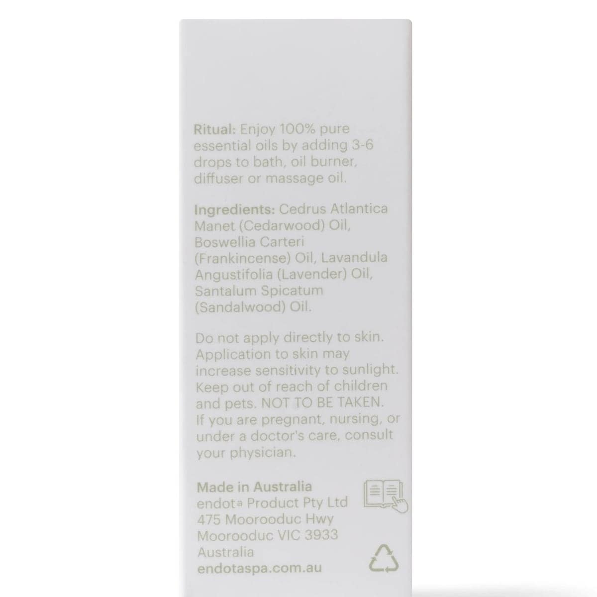 Thumbnail Endota Livewell Spirit Essential Oil 10ml