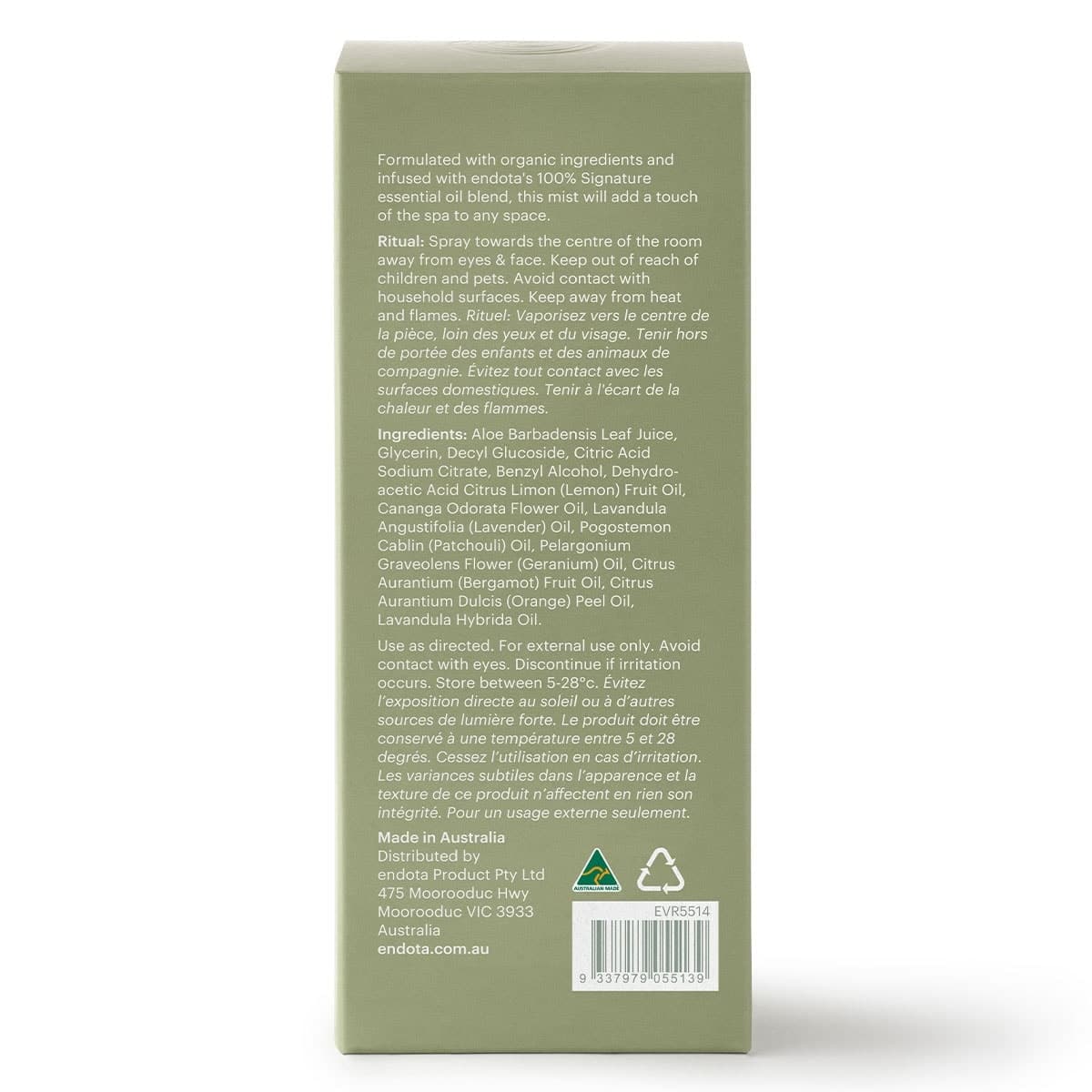 Thumbnail Endota Organics Signature Blend Room Spray 120ml