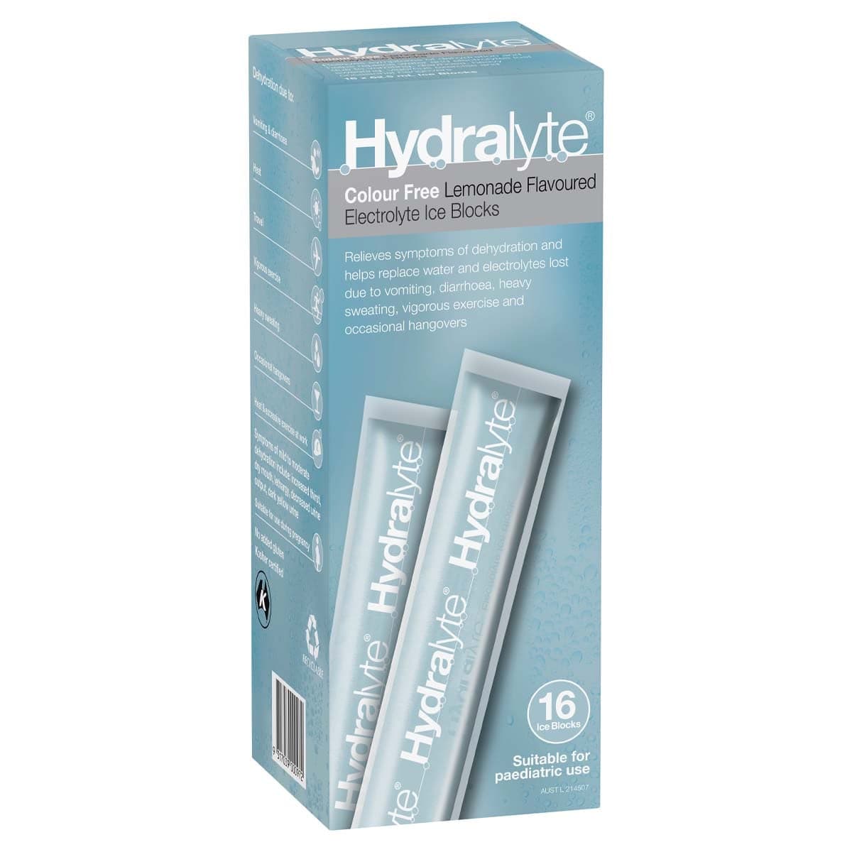 Thumbnail Hydralyte Electrolyte Ice Blocks Lemonade Flavour 16 Pack