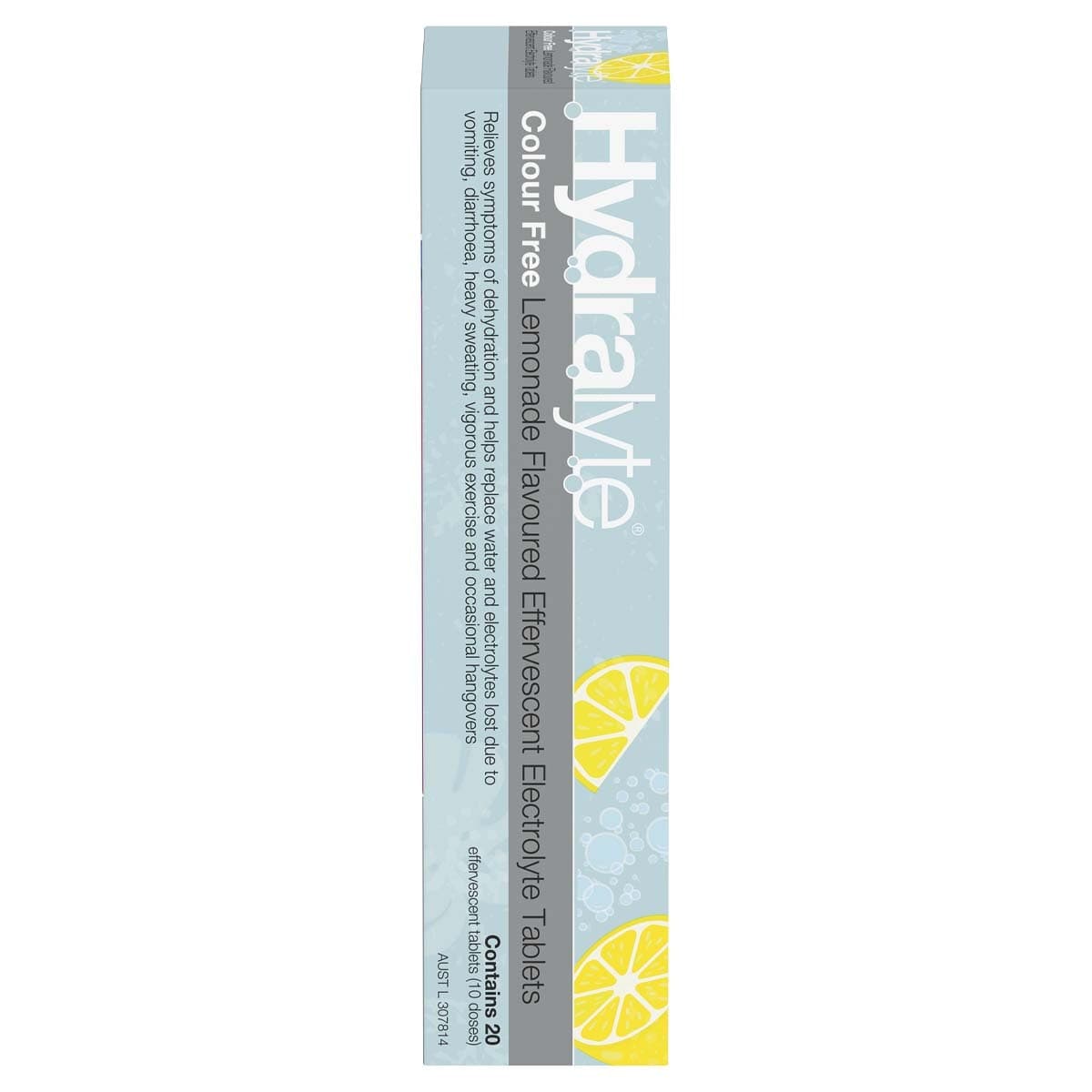 Thumbnail Hydralyte Effervescent Electrolyte Tablets Colour Free Lemonade 20 Pack