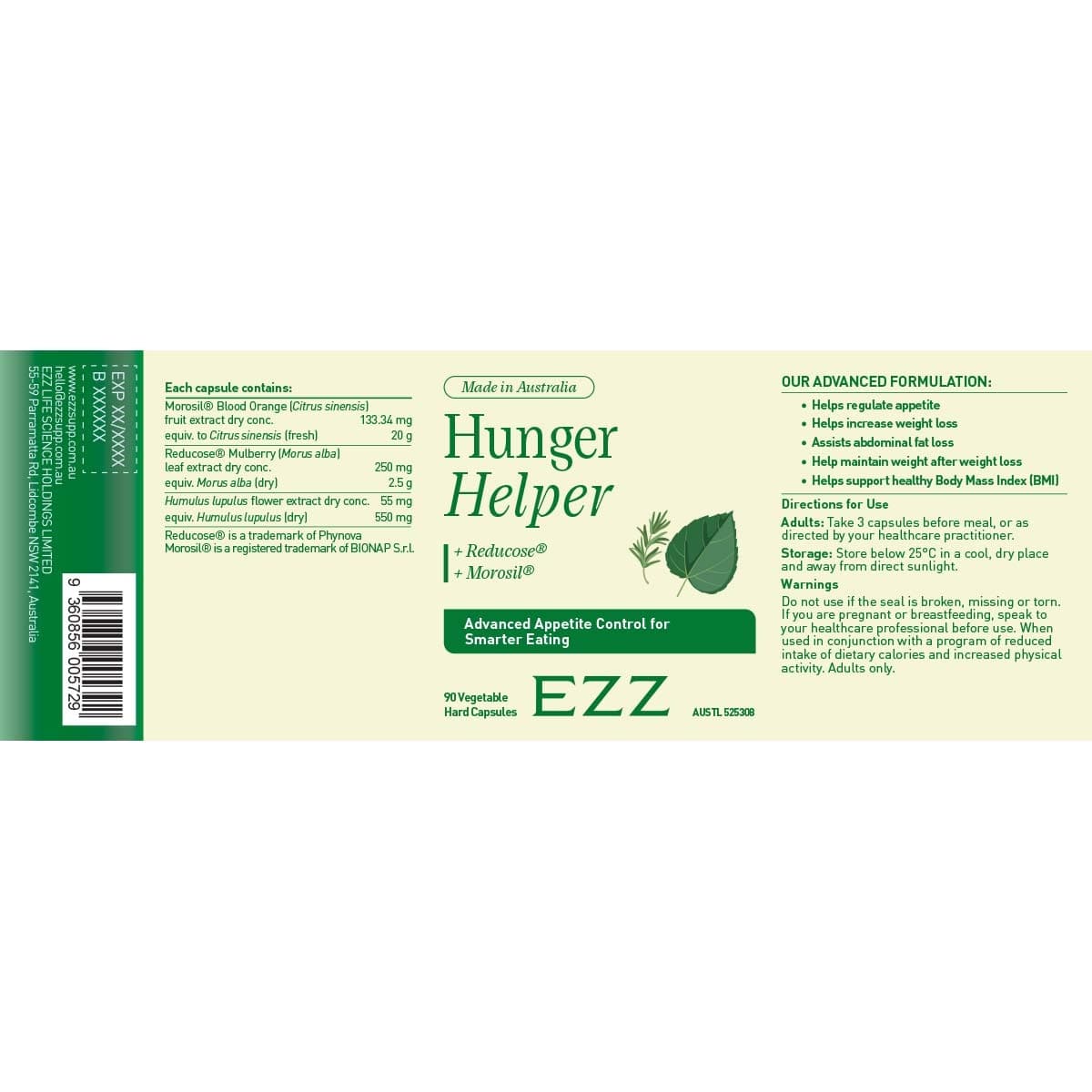 Thumbnail EZZ Hunger Helper 90 Capsules