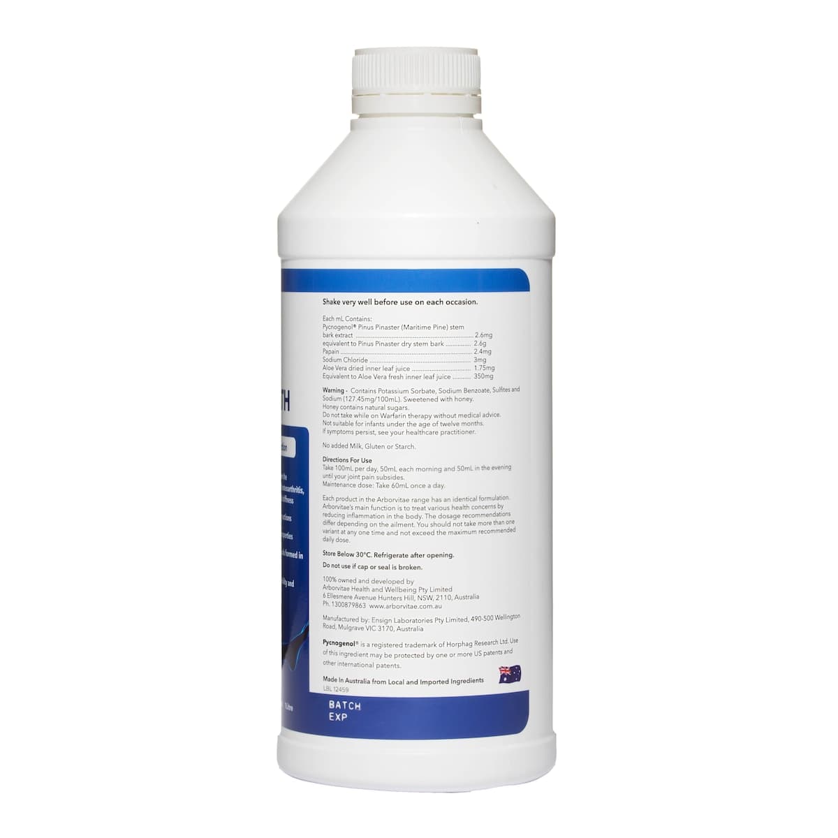 Thumbnail Arborvitae Joint Health 1 Litre