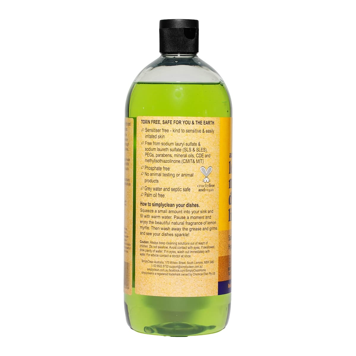 Thumbnail Simply Clean Lemon Myrtle Dishwash Liquid 1L