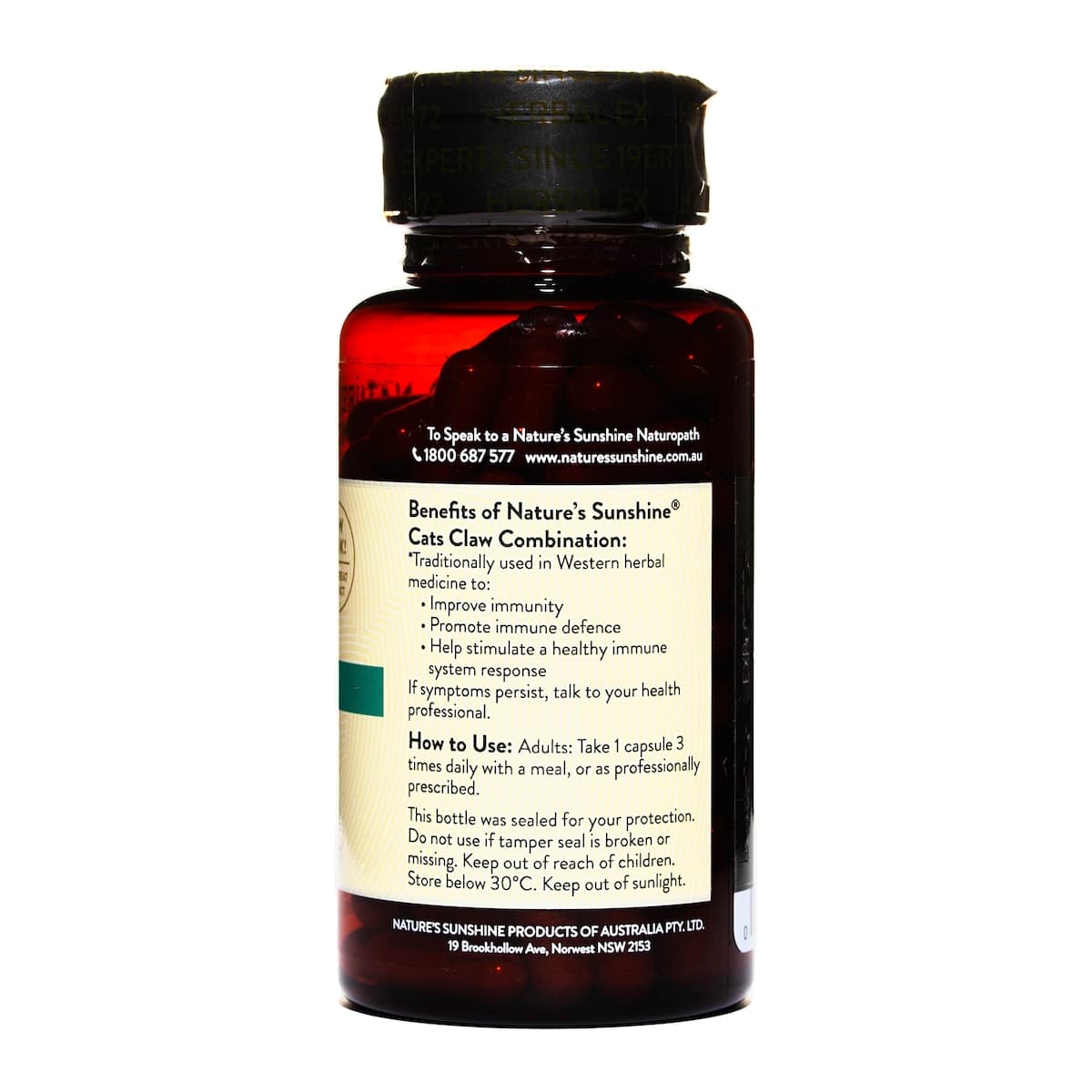 Thumbnail Natures Sunshine Cat's Claw Combination 100 Capsules