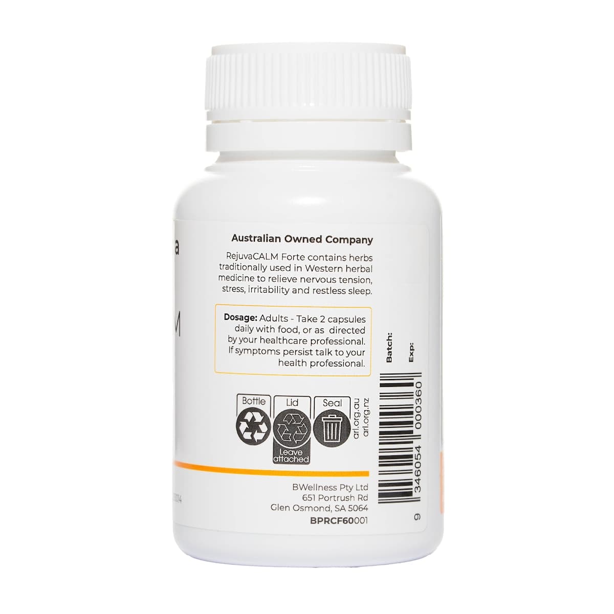 Thumbnail BioPractica RejuvaCalm Forte 60 Capsules