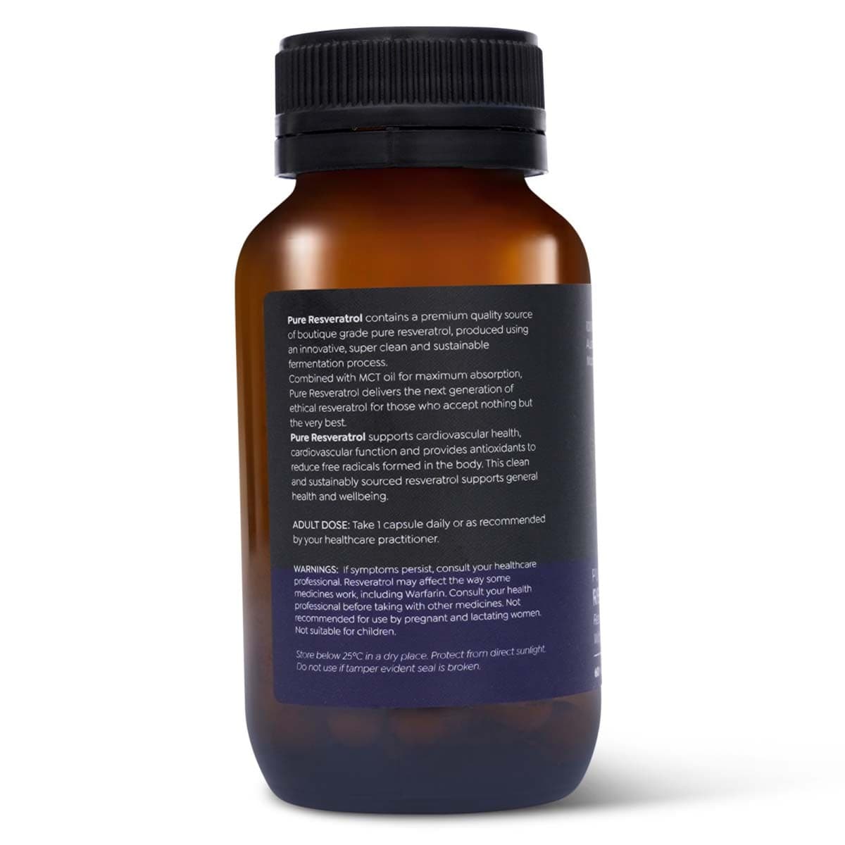 Thumbnail Genetic Labs Australia Pure Trans-Resveratrol with MCT Oil 60 Capsules