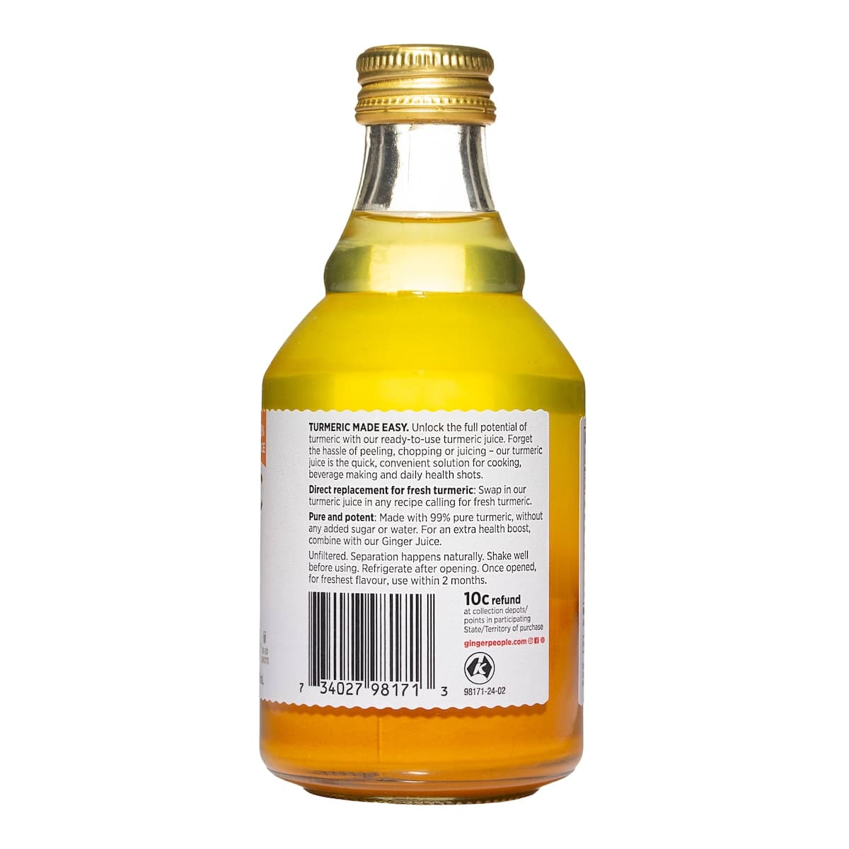 Thumbnail The Ginger People Turmeric Juice 99% - 237ml