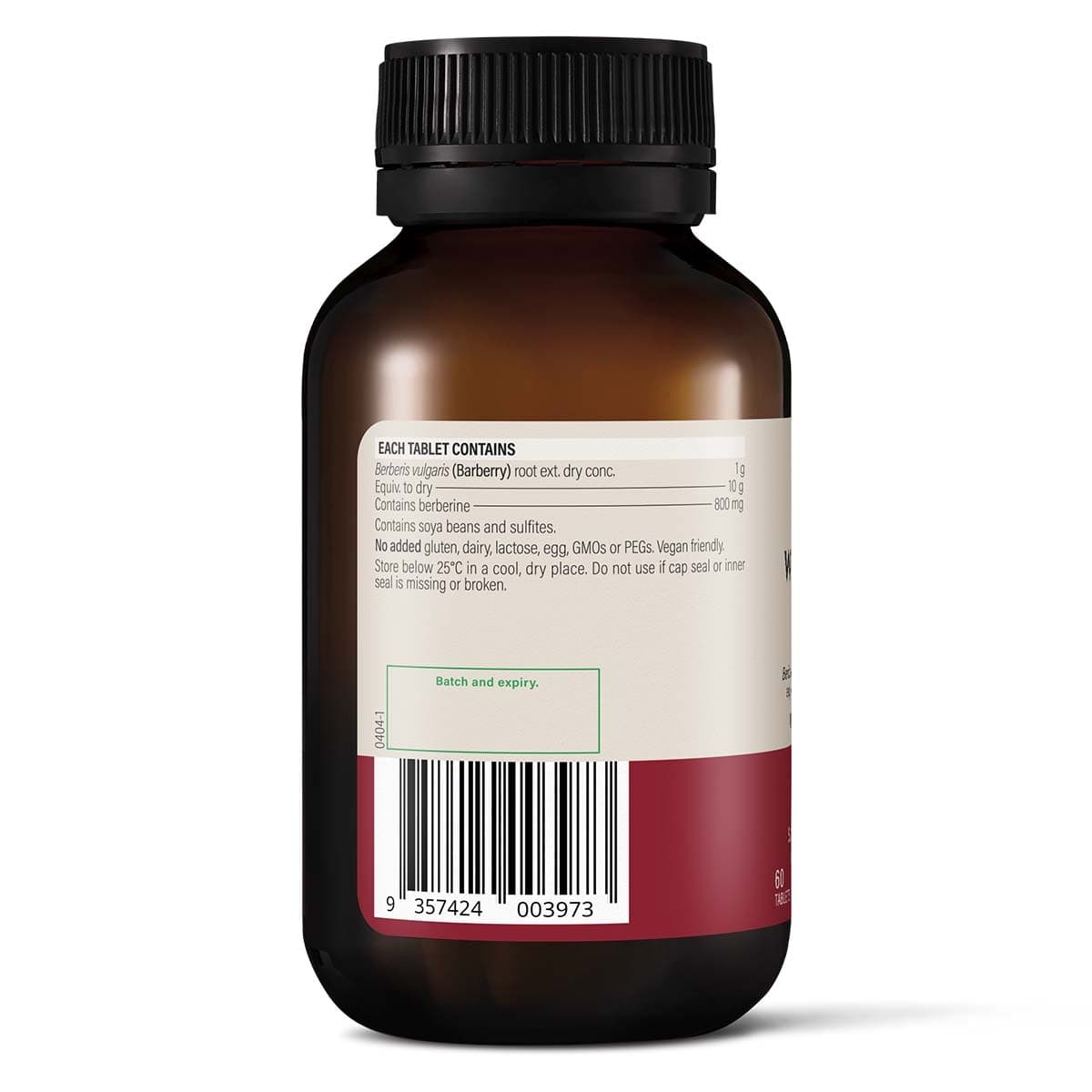 Thumbnail Wanderlust Ultra Strength Berberine 800mg - 60 Tablets