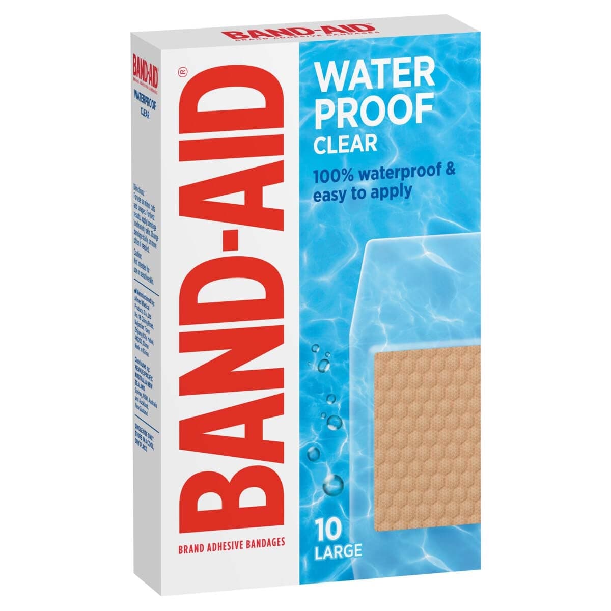 Thumbnail Band-Aid Clear Waterproof Bandage Strips Large 10 Pack