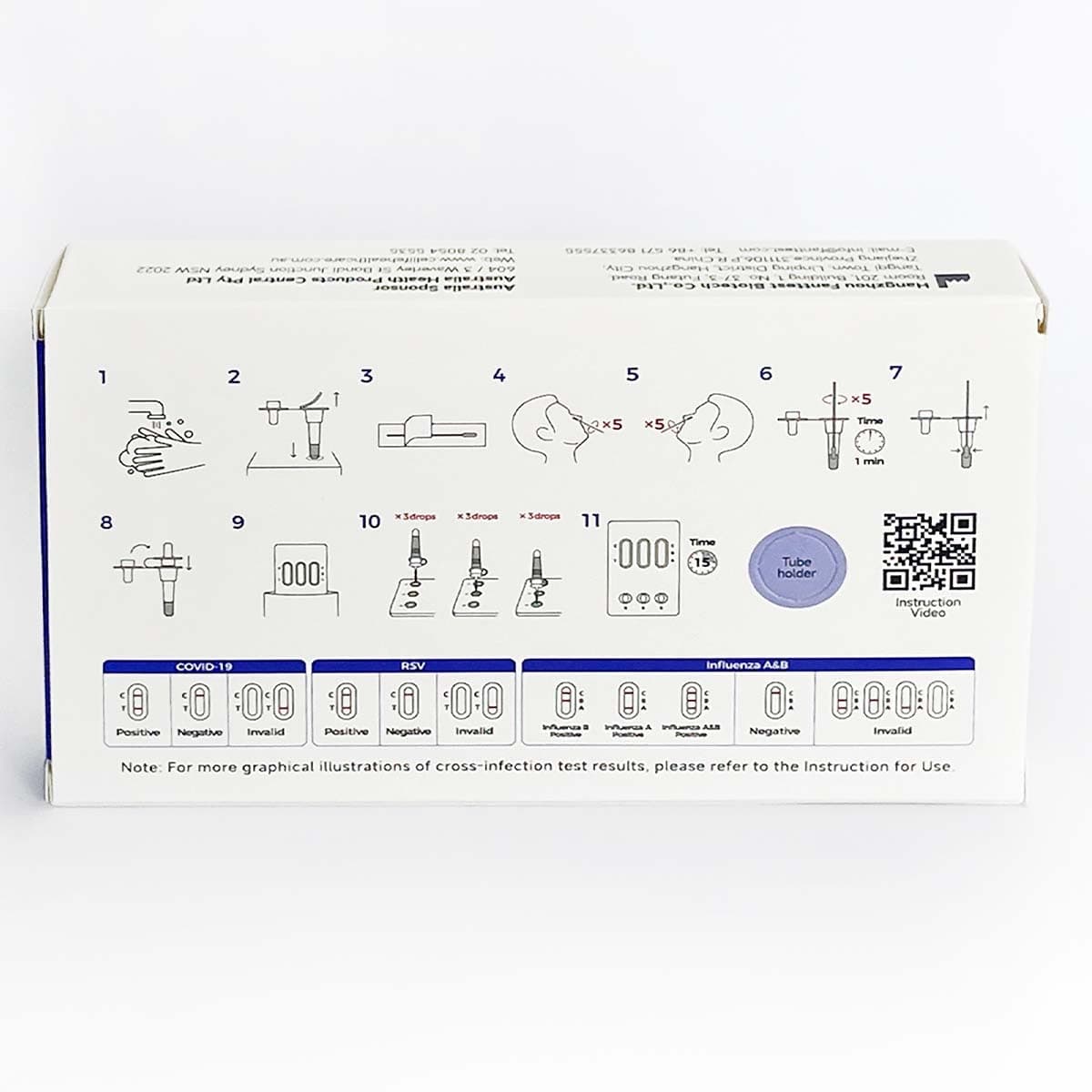 Thumbnail Cellife Covid-19/RSV/influenza A/B Antigen Test Kit (4 in 1) 1 Pack