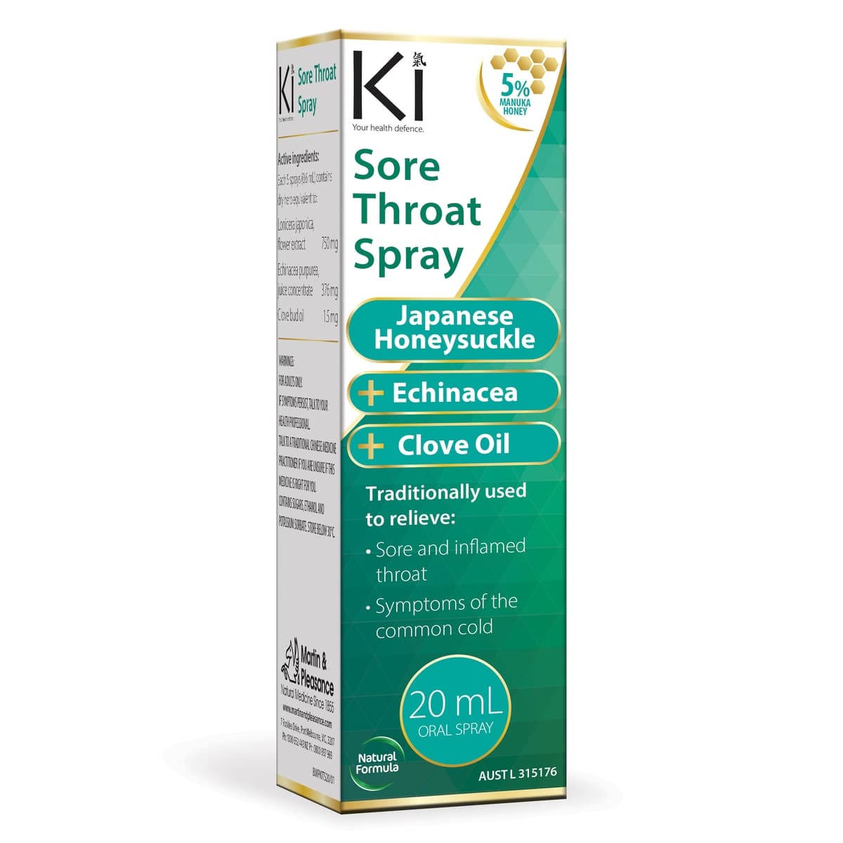 Thumbnail Ki Sore Throat Spray 20ml