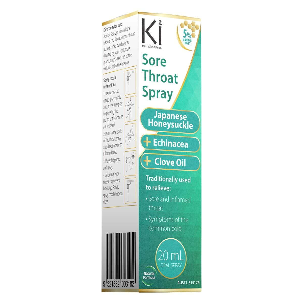 Thumbnail Ki Sore Throat Spray 20ml