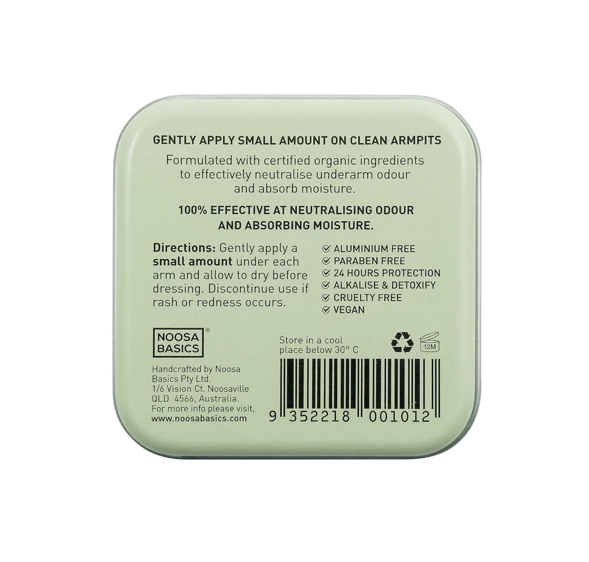 Thumbnail Noosa Basics Deodorant Tin - Lemon Myrtle 50g