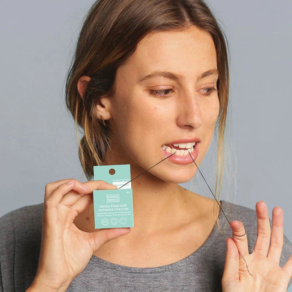 Thumbnail Noosa Basics Bamboo Charcoal Dental Floss - Cardamom 35m