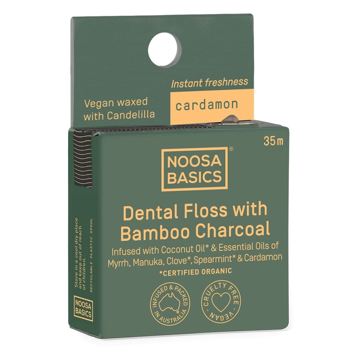 Thumbnail Noosa Basics Bamboo Charcoal Dental Floss - Cardamom 35m