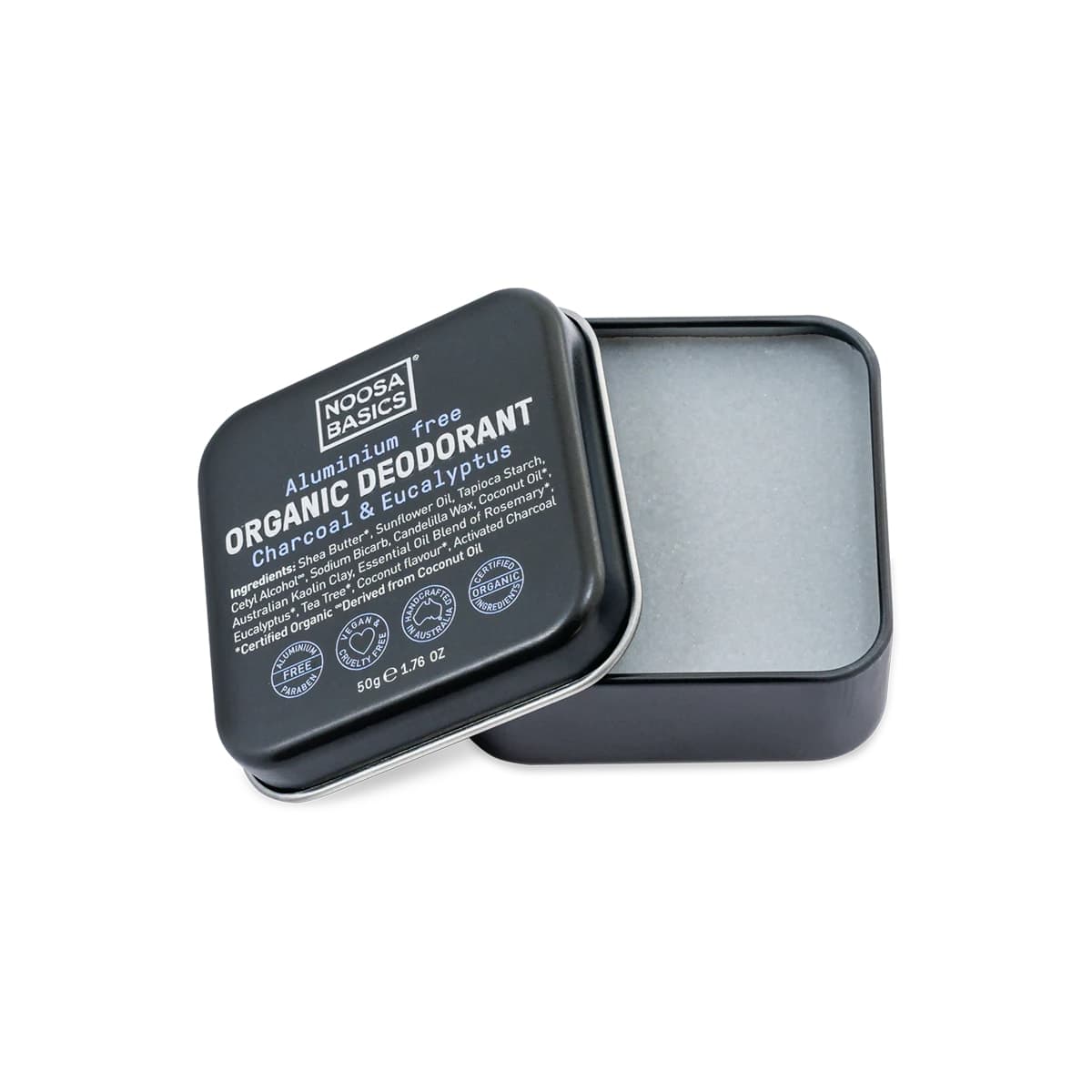 Thumbnail Noosa Basics Deodorant Tin - Charcoal & Eucalyptus 50g