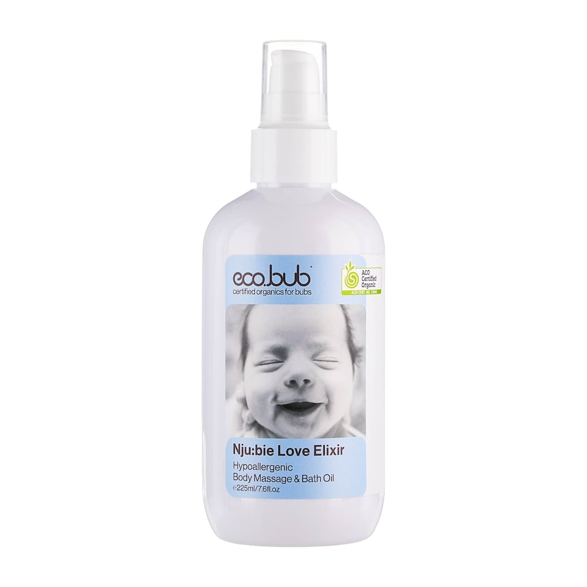 Thumbnail Eco.bub Organics Nju:bie Love Elixir Body Massage Oil 225ml