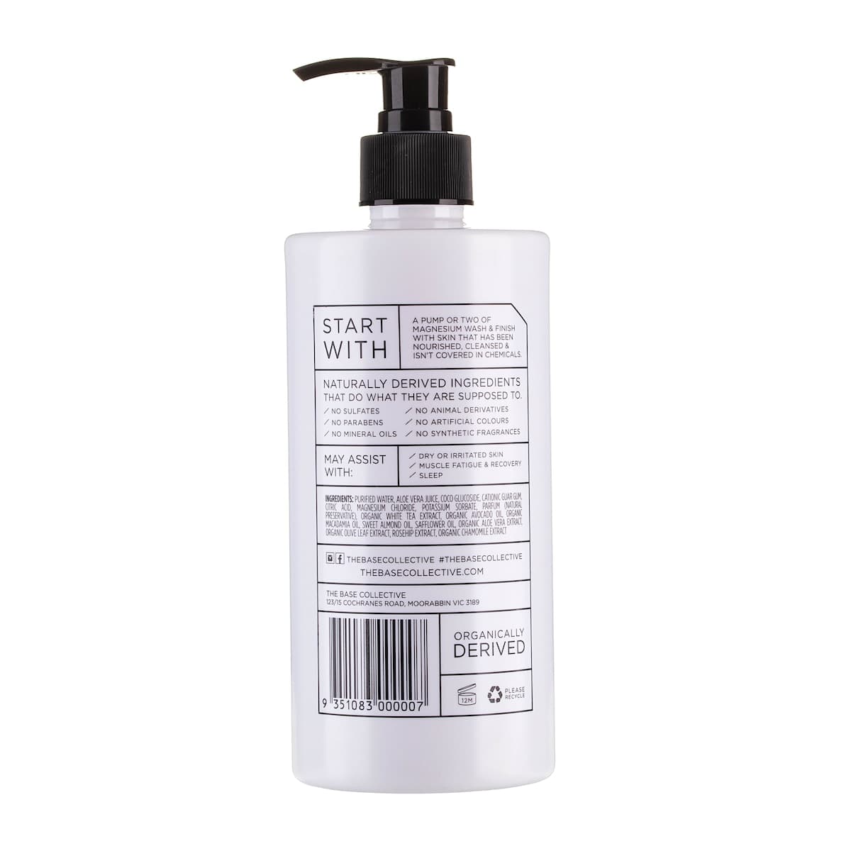 Thumbnail The Base Collective Hand and Body Wash White Tea & Magnesium 500mL