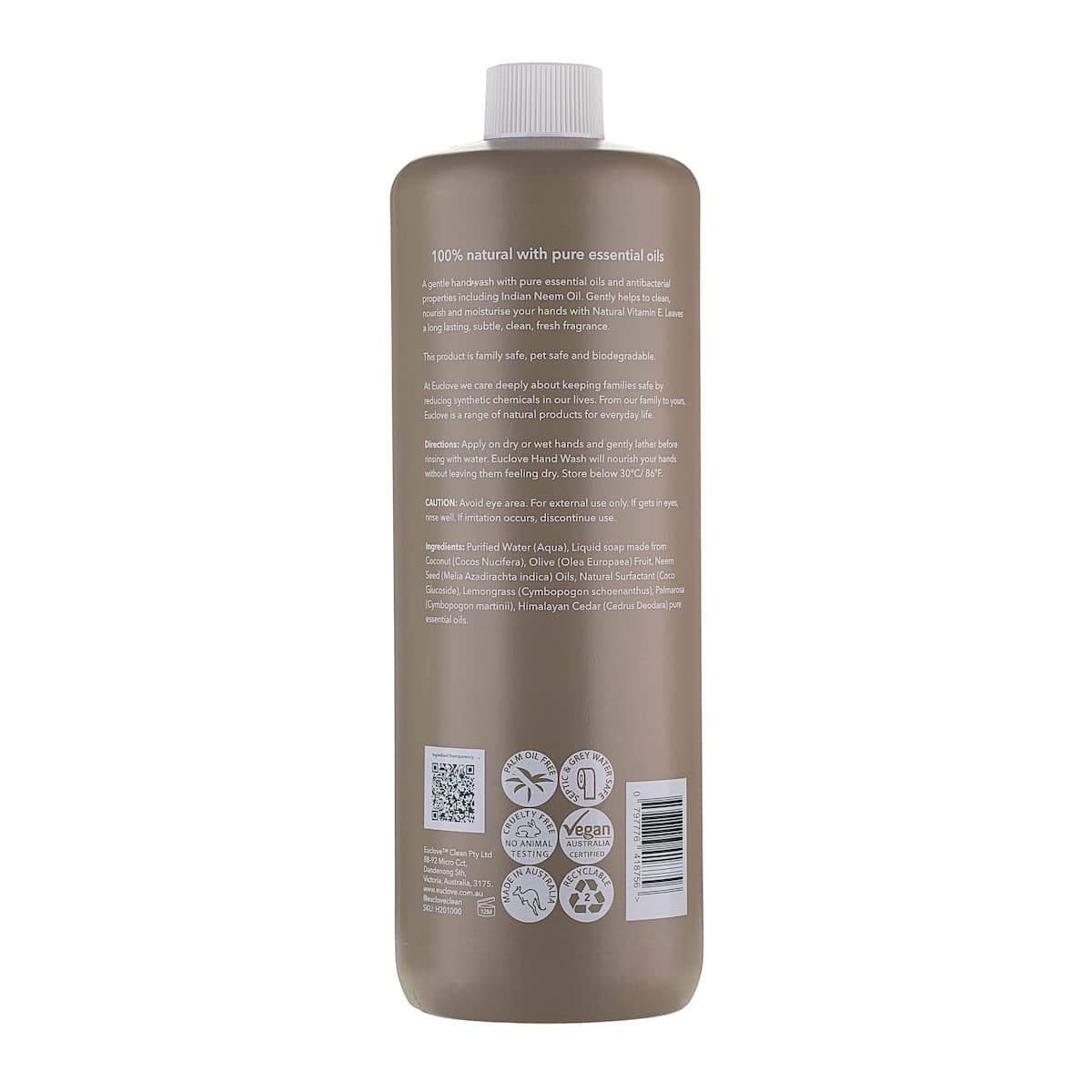 Thumbnail Euclove Hand Wash Lemongrass Palmarosa & Cedarwood Refill 1L