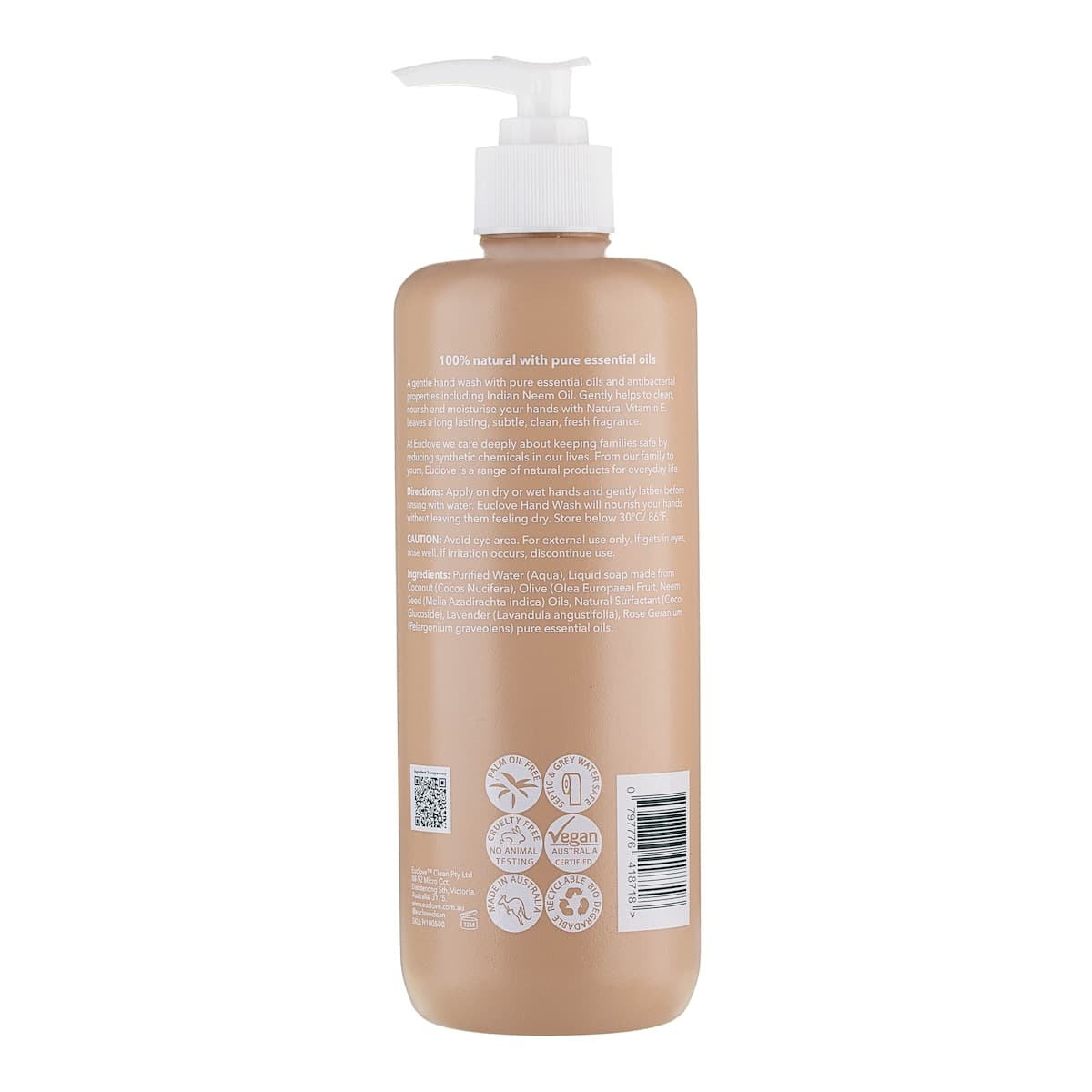 Thumbnail Euclove Hand Wash Lavender & Rose Geranium 500ml