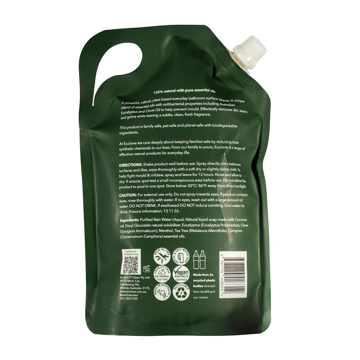 Thumbnail Euclove Bathroom Cleaner Refill 1L