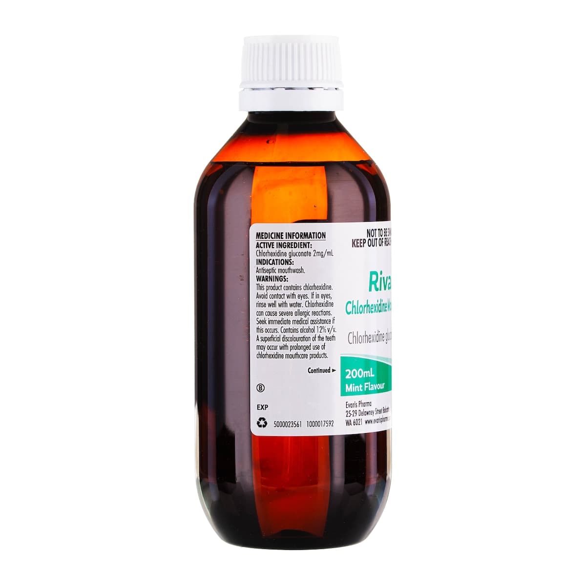 Thumbnail Rivacol Chlorhexidine Mouthwash 0.2% Mint 200ml