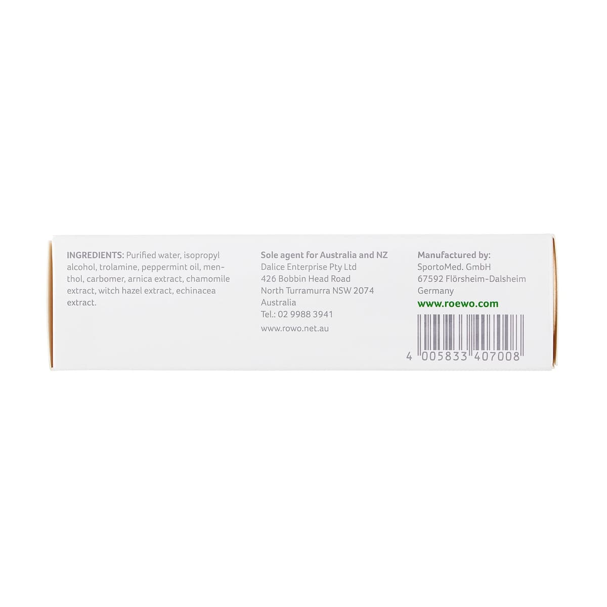 Thumbnail Rowo Herbal Sports Gel 100ml